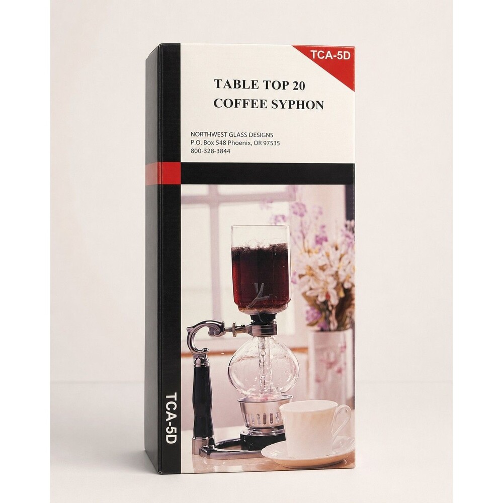 Yama Glass TCA-5D Tabletop Siphon Coffee Maker 5-Cup 20oz Hand Blown NIB